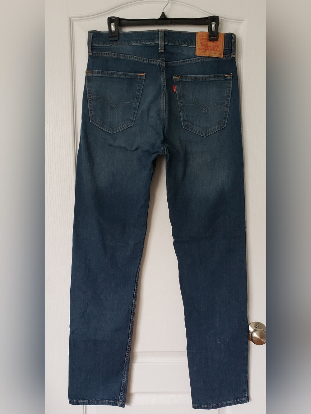 Levi's Men's 505 W33 L34 Straight Denim Jeans In Excellent Condition - Picture 3 of 6